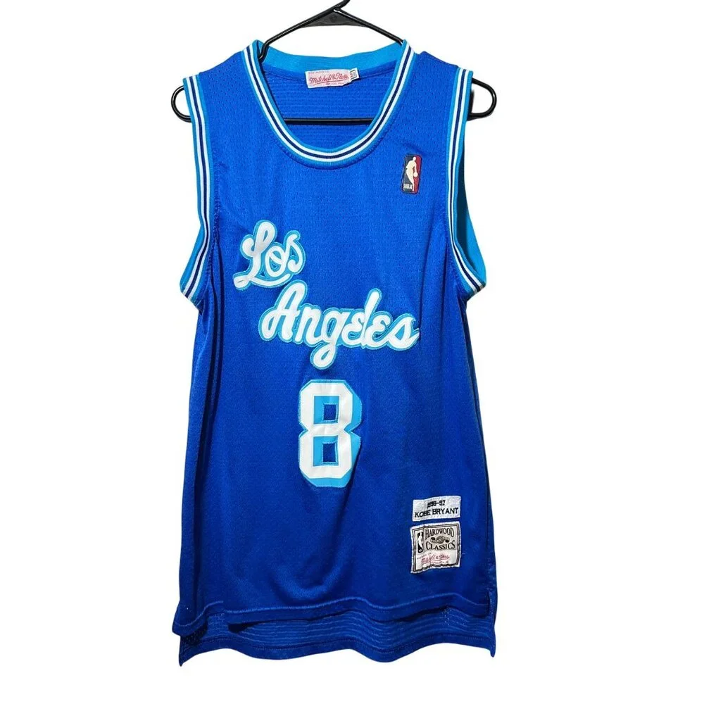 Kobe Bryant Los Angeles Lakers 50th Ann. Mitchell Ness Throwback Jersey - Picture 1 of 7